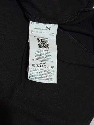 Maglia Puma Manica Lunga Nera Taglia M