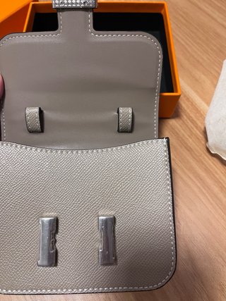 Bolso Hermès H Beige/Plata