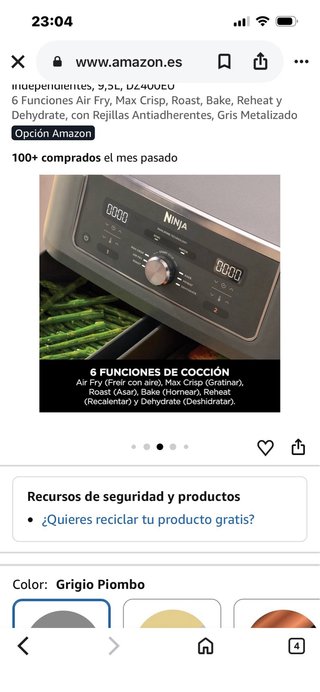 Freidora Ninja Max Dual Zone 9.5L