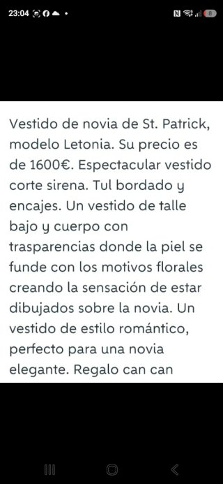 Vestido de Novia Blanco Encaje