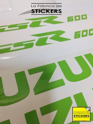 Pack 8 Pegatinas SUZUKI GSR600 Vinilo alta calidad