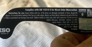 Gafas Eclipse Solar 2080