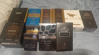 Lote 7 perfumes árabes Estiara Lattafa Alhambra