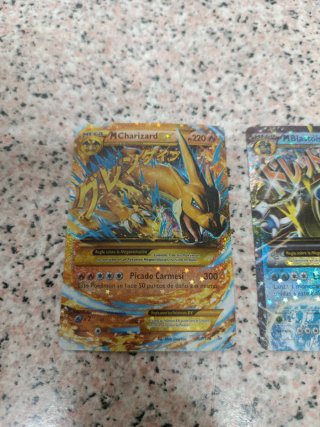 Cartas Pokémon Mega Charizard y Blastoise EX