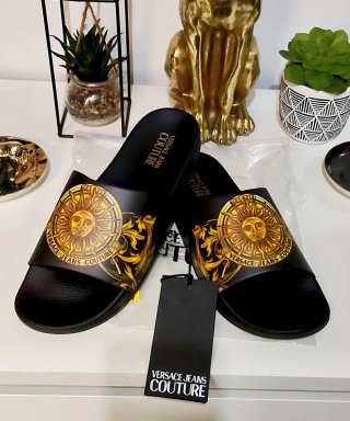 T-43, Sandalias Versace Jeans Dorado/Negro, Hombre