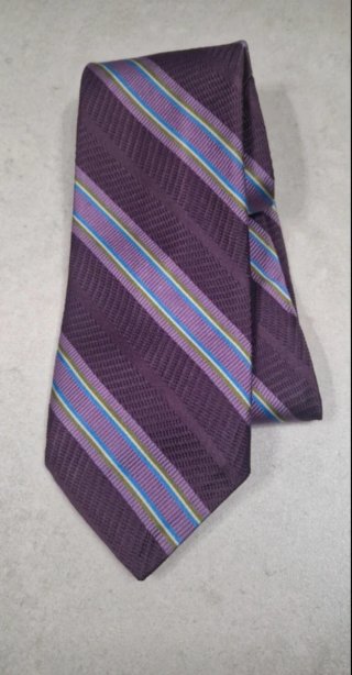 Corbata Talbott Rayas Morado Multicolor