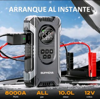 Arrancador Coche Inflador Power Bank y linterna