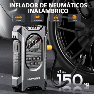 Arrancador Coche Inflador Power Bank y linterna