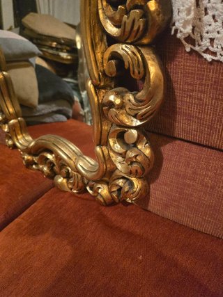 Espejo Barroco Antiguo Dorado