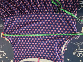 Vestido estampado morado y rosa Talla XXL