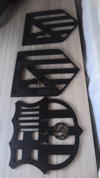 Impresiones de escudos 3D personalizados
