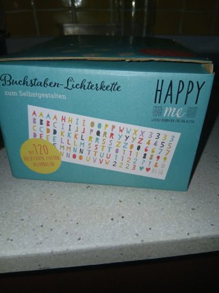 Luces LED decorativas con letras