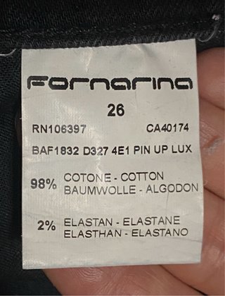 Pantalones Fornarina Negros