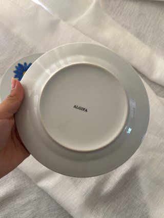 2 Pratos Sobremesa Algifa Vintage 19cm