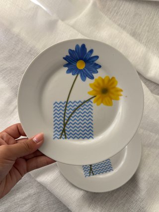 2 Pratos Sobremesa Algifa Vintage 19cm
