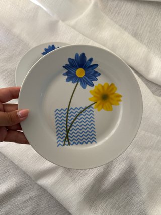 2 Pratos Sobremesa Algifa Vintage 19cm