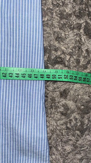 Camisa mayoral azul y balnca manga larga