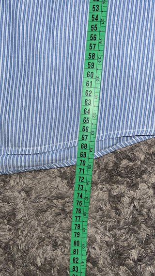 Camisa mayoral azul y balnca manga larga