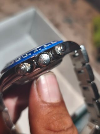 Reloj Acero Azul