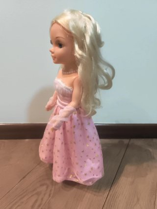 Nancy Princesa Vestido Rosa Estrellas Doradas