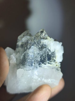 Puntas de Cuarzo con Turmalina Negra