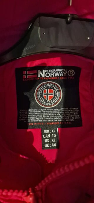 Chaqueta Geographical Norway Canguro Roja