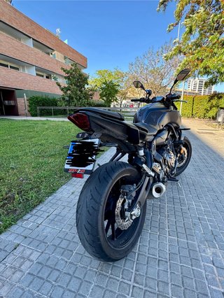 Yamaha MT07 2019 A2 + Quadlock + KOMOBI