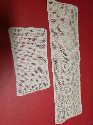 Set runner rettangolari écru