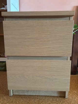 Mesita de noche IKEA MALM madera