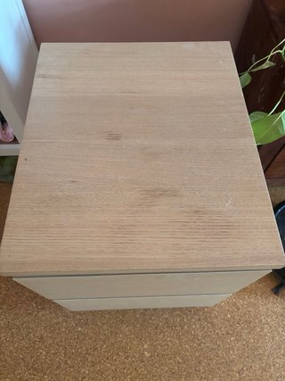 Mesita de noche IKEA MALM madera