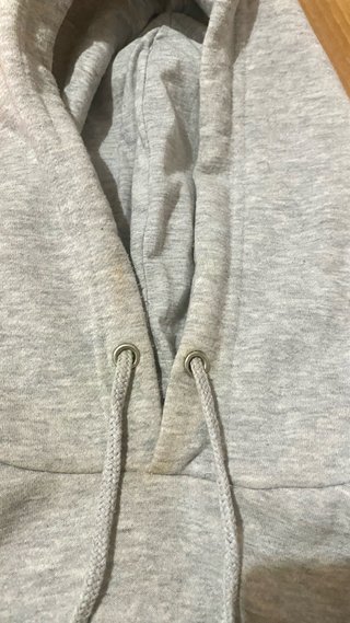 Sudadera Gris con Capucha y Estampado