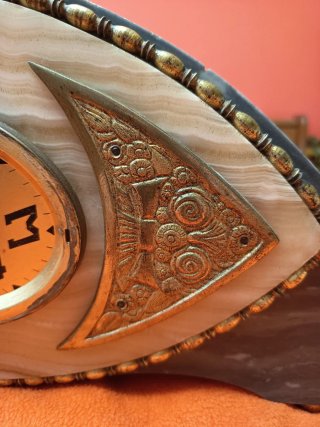 Reloj Art Déco Mármol y Metal