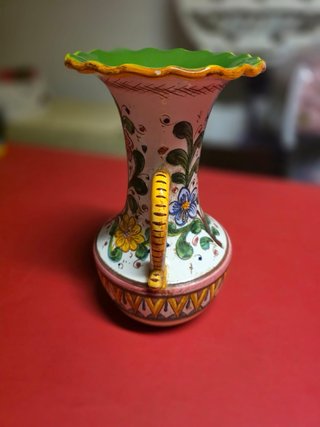 Vaso anfora Deruta ceramica decorato
