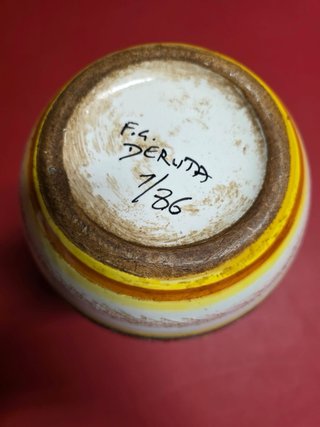 Vaso anfora Deruta ceramica decorato