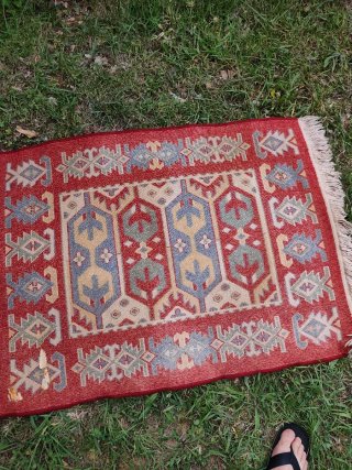 Alfombra Persa de Lana Multicolor