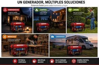 Generador Eléctrico SVE 5500W 230/380V Gasolina