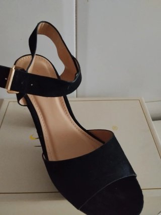 Sandalias de plataforma negras