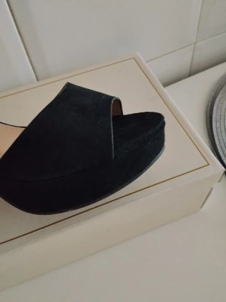Sandalias de plataforma negras