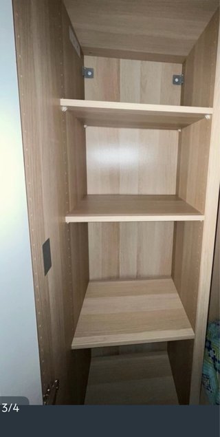 Módulo Esquinero PAX Ikea Roble Tinte Blanco
