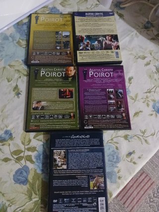 Lote 5 DVDs Agatha Christie Poirot