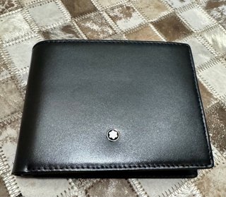 Billetera Montblanc Negra Cuero