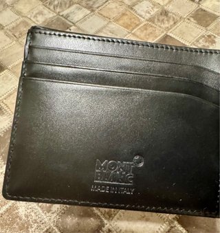 Billetera Montblanc Negra Cuero