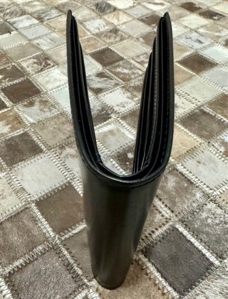 Billetera Montblanc Negra Cuero