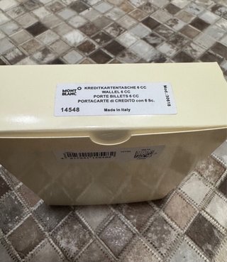 Billetera Montblanc Negra Cuero