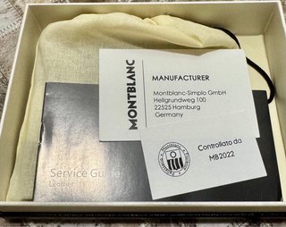 Billetera Montblanc Negra Cuero