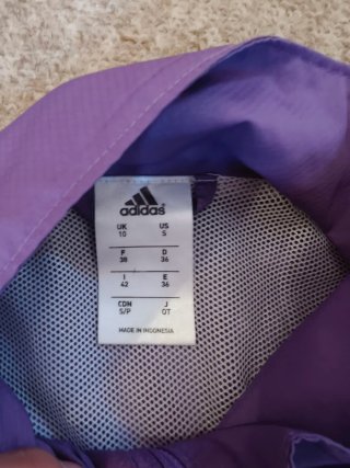 Giubbotto sportivo Adidas bianco e viola