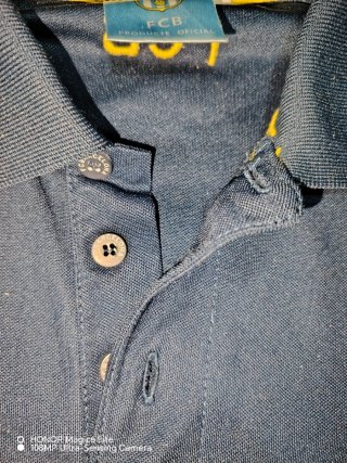 Polo Ufficiale FC Barcelona Blu/Giallo