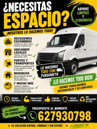 Portes, Transportes, Mudanzas, Escombros etc...