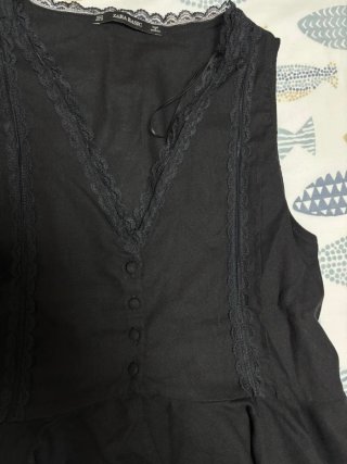 Blusa Zara Negra Talla M