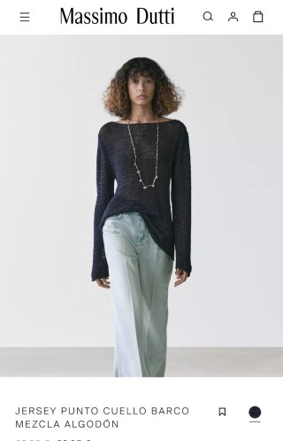 Jersey punto algodón M'(2), L' Massimo Dutti